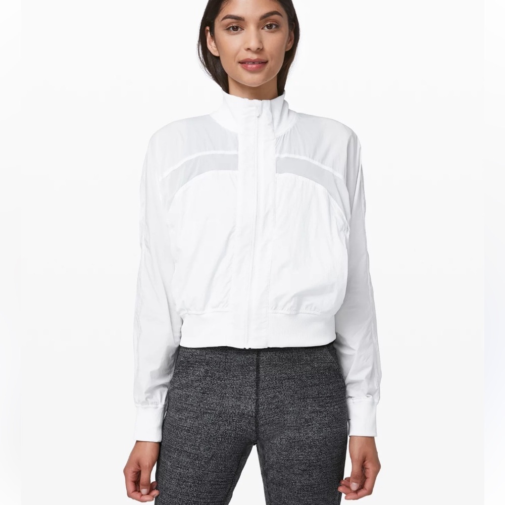 Lululemon White “Serve It” Jacket